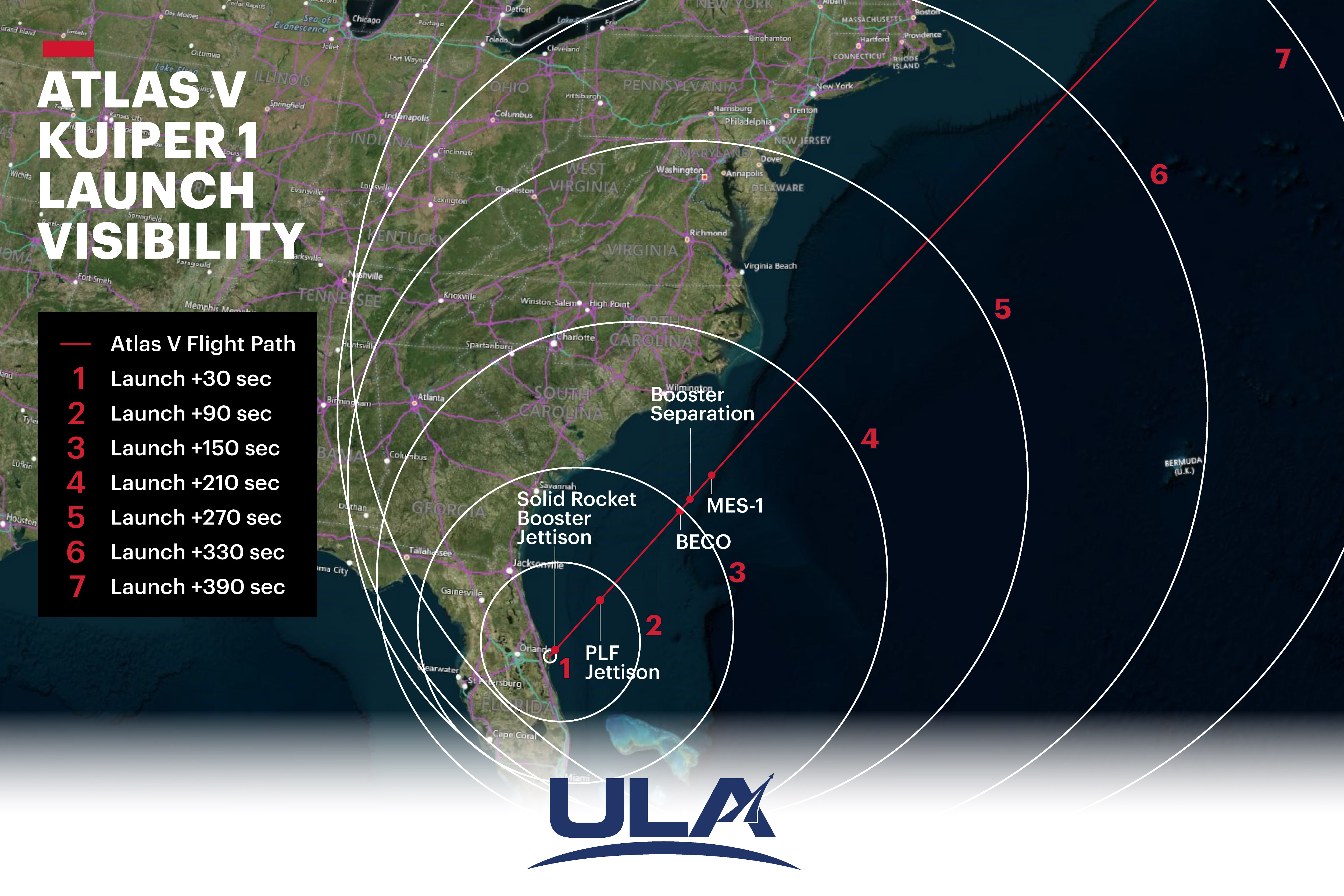Launch viewing map